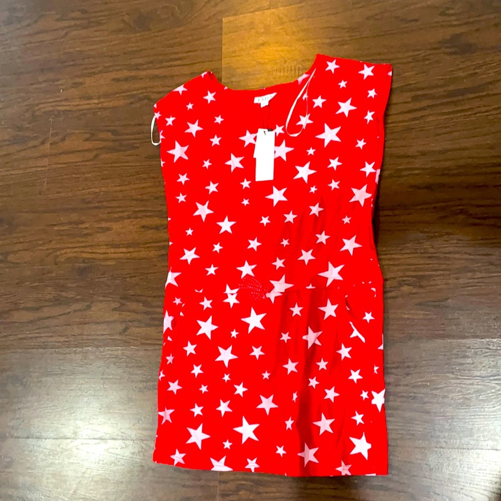Red and pink  summer dress